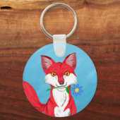 Happy Fox Sleutelhanger (Voorkant)