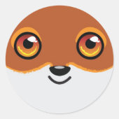 Happy Fox sticker (Voorkant)