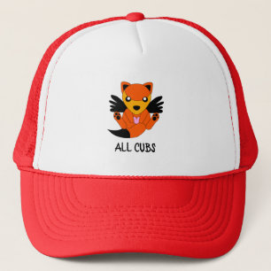 Happy Fox Team Cute School Motivings Wings Trucker Pet