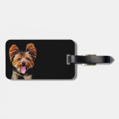Happy fractalius Yorkie Bagagelabel (Achterkant horizontaal)