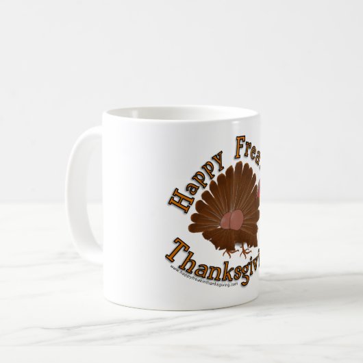 "Happy Freakin Thanksgiving" - mok (Voorkant links)