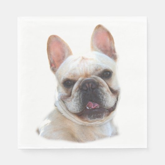 Happy French Bulldog Servet (Voorkant)