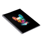 Happy French Bulldog Smiling Face Notitieboek (Rechterzijde)
