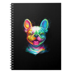 Happy French Bulldog Smiling Face Notitieboek