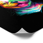 Happy French Bulldog Smiling Face Poster (Hoek)