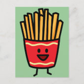 Happy French Fries Briefkaart (Voorkant)