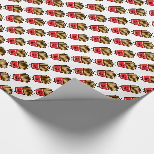 Happy French Fries Cadeaupapier (Hoek)