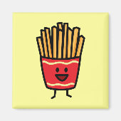 Happy French Fries Magneet (Voorkant)