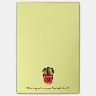 Happy French Fries Post-it® Notes