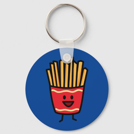 Happy French Fries Sleutelhanger (Voorkant)