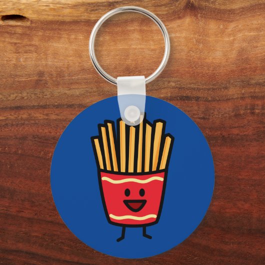 Happy French Fries Sleutelhanger (Voorkant)