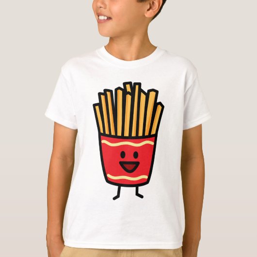 Happy French Fries T-shirt (Voorkant)