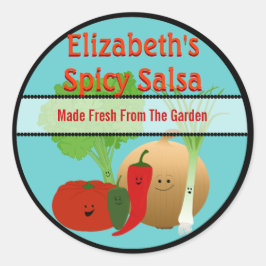 Happy Fresh Salsa Gift Label