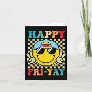 Happy Fri-yay Grappig Fri Yay Leraar Student Vrijd Kaart