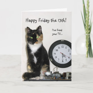 Happy Friday 13th- Ik heb je tv gerepareerd Kaart