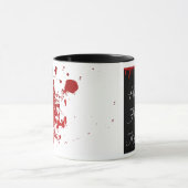 Happy Friday de 13e Blood Spatter Coffee Cup Mok (Midden)