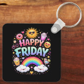 Happy Friday Sleutelhanger (Achterkant)
