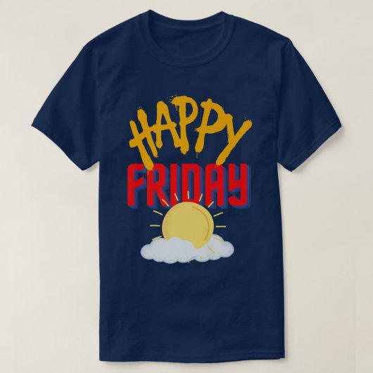 Happy Friday T-shirt (Design voorkant)