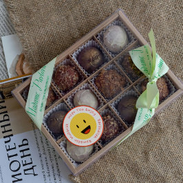 Happy Fried ei voor u om te genieten in de ramadan Ronde Sticker