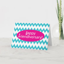 Happy Friendiary Chevron Design Kaart