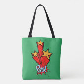 Happy friends comic tote bag (Achterkant)