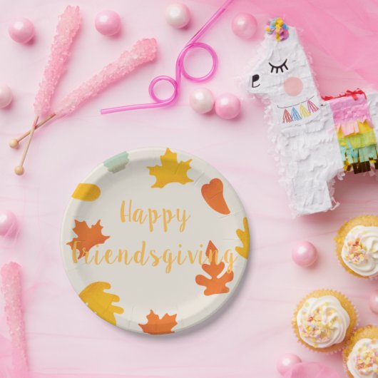 Happy Friends Giving Party-feestdag Papieren Bordje (Feest)