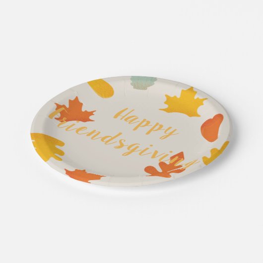 Happy Friends Giving Party-feestdag Papieren Bordje (Gekanteld)