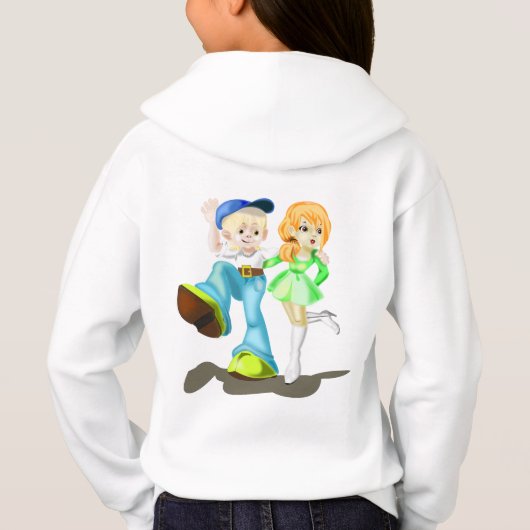 Happy Friends Hoodie - aanpasbaar (Achterkant)