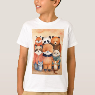 Happy Friends Knuffelen kind Tshirt