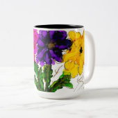 Happy Friends Tweekleurige Koffiemok (Voorkant rechts)