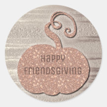 Happy Friendsgiving Faux Roos Gouden Pumplkin