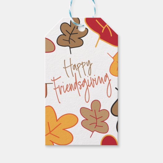 Happy Friendsgiving Gift Label Cadeaulabel (Voorkant)