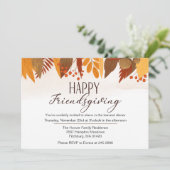 Happy Friendsgiving Herfst verlaat het diner Kaart (Staand voorkant)