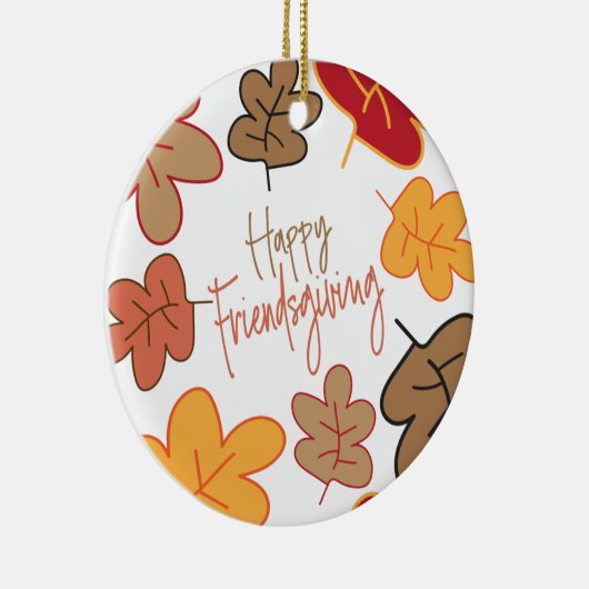 Happy Friendsgiving-keramisch Ornament (Rechts)