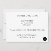 Happy Friendsgiving kleurrijke bladeren pompoenen  Kaart (Achterkant)