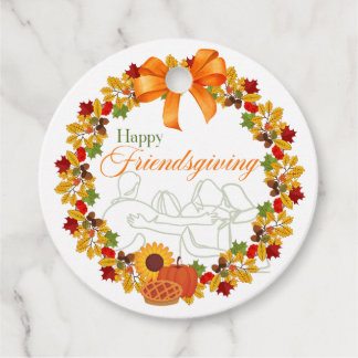 Happy Friendsgiving-Label Bedankjes Labels