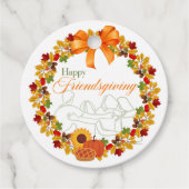 Happy Friendsgiving-Label Bedankjes Labels (Voorkant)