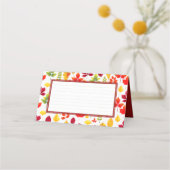 Happy Friendsgiving najaarsfeast van de avondeten Plaatskaartje (Achterkant)