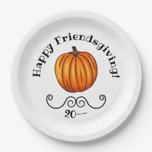 Happy Friendsgiving pomkin Papieren Bordje