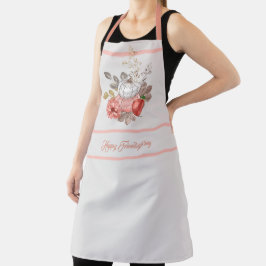Happy Friendsgiving Pumpkin Apron Schort