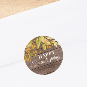Happy Friendsgiving Ronde Sticker