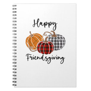 Happy Friendsgiving Shirt Thanksgiving Man W Notitieboek