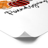 Happy Friendsgiving Shirt Thanksgiving Man W Poster (Hoek)