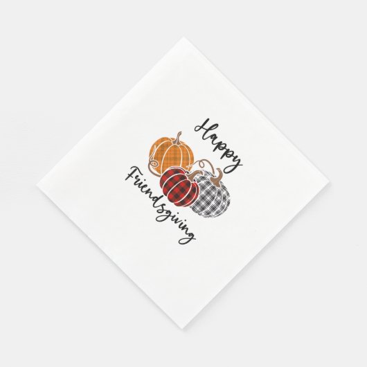 Happy Friendsgiving Shirt Thanksgiving Man W Servet (Hoek)