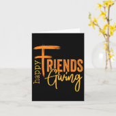 Happy Friendsgiving Squad Grappige Thanksgiving 1 Kaart (Gele Bloem)