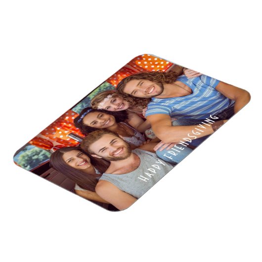 Happy Friendsgiving Thanksgiving Aangepaste foto Magneet (Linkerzijde)