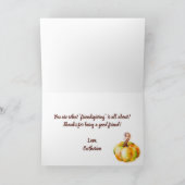 Happy Friendsgiving Thanksgiving  Briefkaart (Binnen)