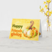 Happy Friendsgiving Thanksgiving  Briefkaart (Gele Bloem)