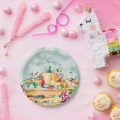 Happy Friendsgiving Thanksgiving Harvest Feast Papieren Bordje (Feest)