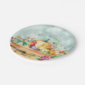 Happy Friendsgiving Thanksgiving Harvest Feast Papieren Bordje (Gekanteld)